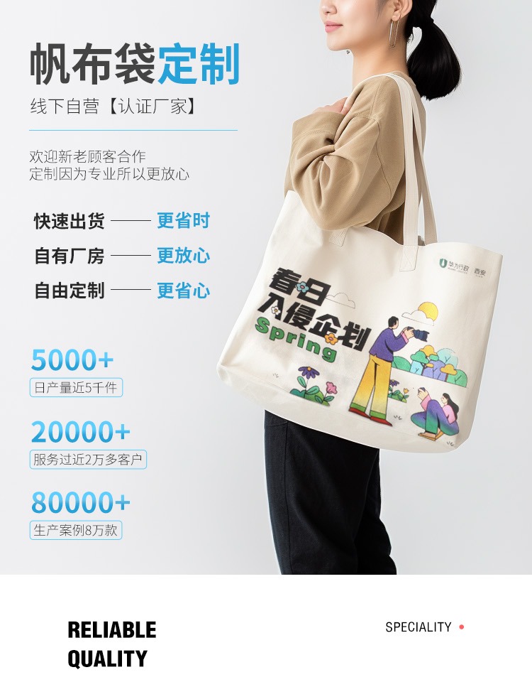 台中市探索绿色时尚新风尚：凯森源头帆布袋厂家的耐用帆布袋